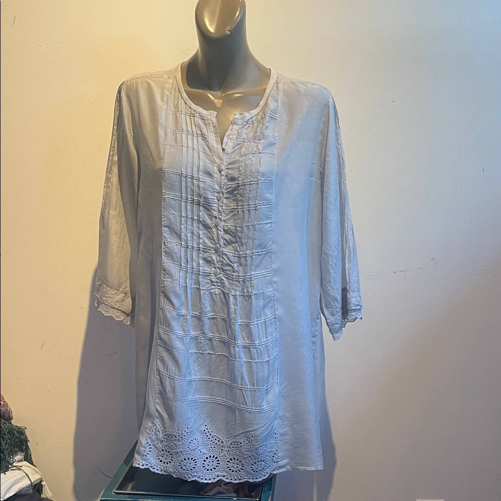 Vintage Johnny was silk tunic top
